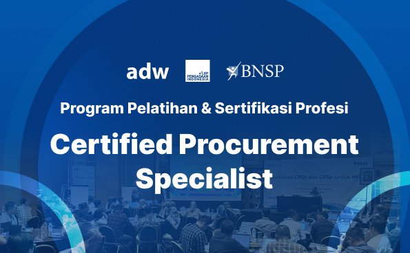 Sampul pelatihan Certified Procurement Specialist (CPSP)